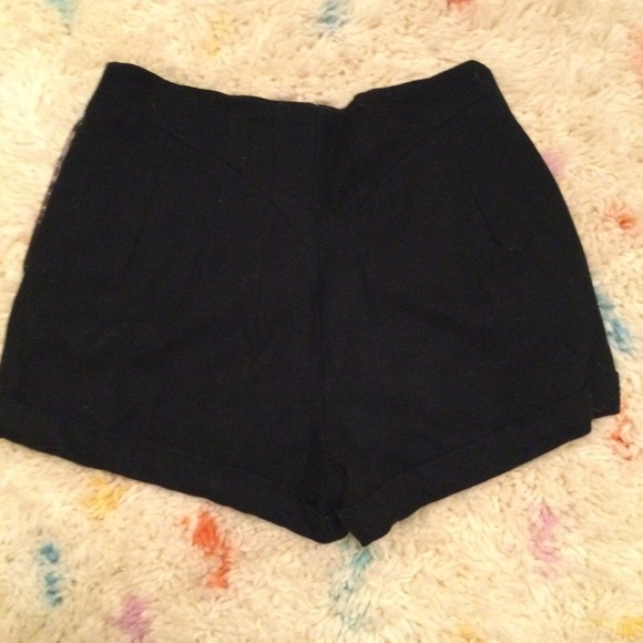 Forever 21 Navy Blue Wool Shorts - Picture 2 of 3